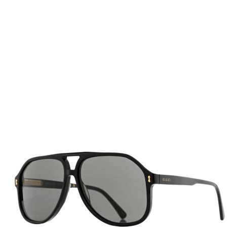 Gucci Acetate Aviator Sunglasses Gg1042s Black 1329256 Fashionphile