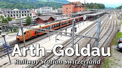 Arth Goldau Beautiful Railway Station In Switzerland Youtube