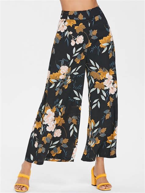 Bohemian High Rise Floral Palazzo Pants In 2022 Printed Wide Leg Pants Wide Leg Pants