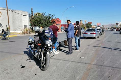 Motociclista Resulta Lesionado Tras Choque En G Mez Mor N