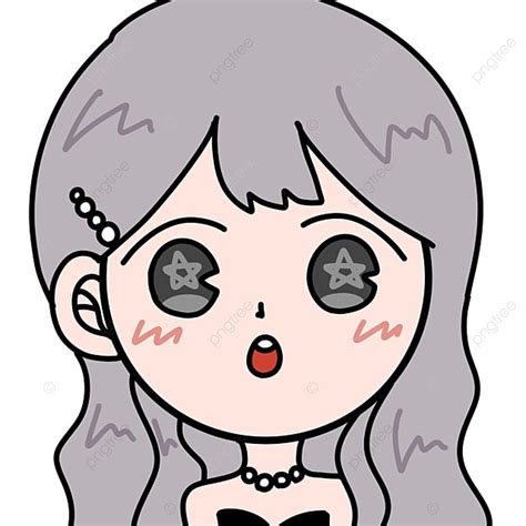 Linda Cabeza De Dibujos Animados Pintada A Mano PNG Encantador