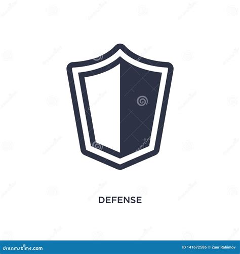 Defense Icon On White Background Simple Element Illustration From Law