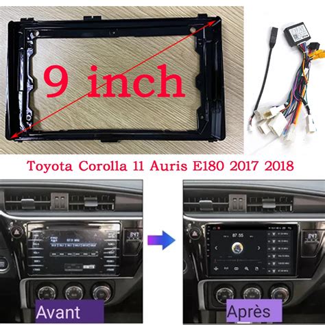 Wqlsk Din Inch Car Fascia Frame For Toyota Corolla Auris E