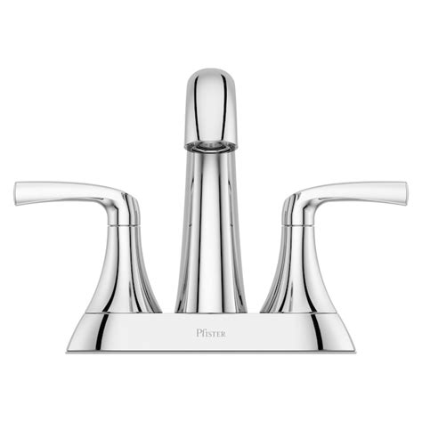 Pfister Rancho Polished Chrome 4 In Centerset 2 Handle Watersense Bathroom Sink Faucet With