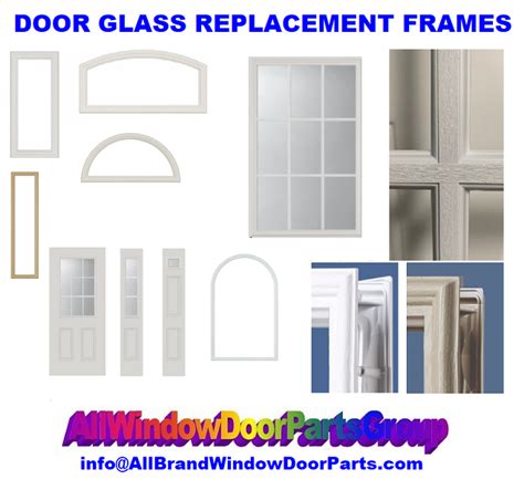 Door Replacement Plastic Glass Frame 24 X 38 White All Window Door Parts Group