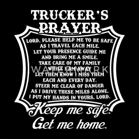 Truckers Prayer Trucker Truck Driver Religious Tru Womens T Shirt