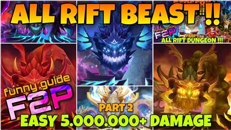 F P All Rift Beast Summoners War Part Ice Fire Wind Youtube