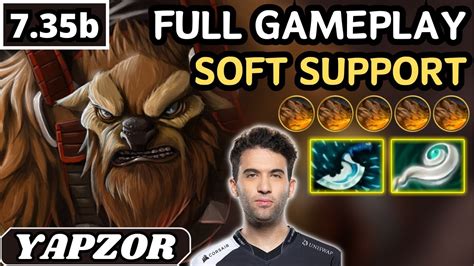 7 35b Yapzor EARTHSHAKER Soft Support Gameplay Dota 2 Full Match