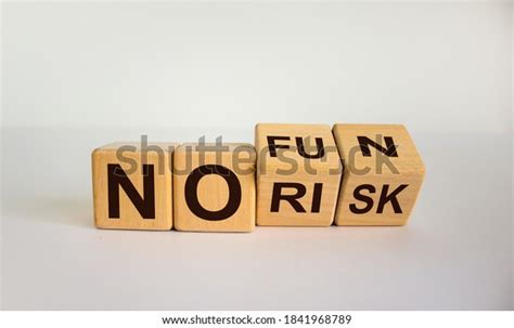 Slogan No Risk No Fun Turned Stock Photo Shutterstock