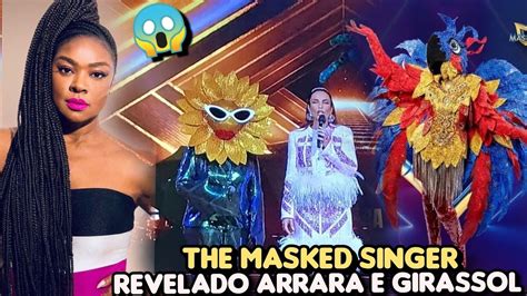 the masked Singer BR O Girassol é Sandra de Sá e Arrara Azul e Cris