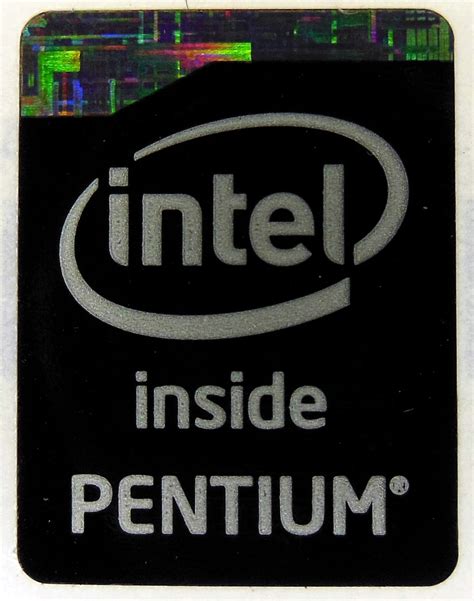 Intel Pentium Inside Sticker 16 X 21mm 771 - Etsy