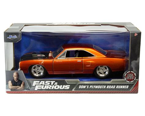 Jada 1 24 Dom S Plymouth Road Runner Copper Fast And Furious M And J Toys Inc Die Cast