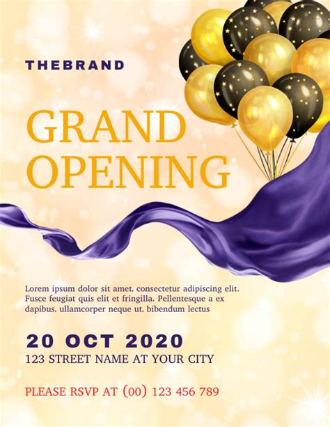 Grand Opening Flyer Template Free