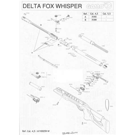 1 Gamo Delta Fox Whisper Despiece