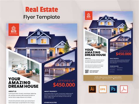 Real Estate Flyer Template By Hasanul Fauzie On Dribbble