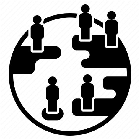 Demographic Density Distribuiton Global Population Icon