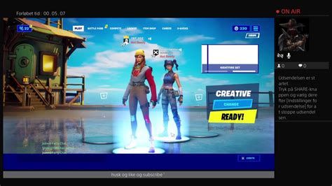 Fortnite Hygge Med Min F Tter Live Stream Youtube