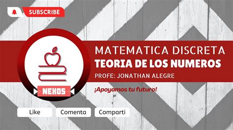 Teoria De Numeros MAD Introduccion De Conceptos Teoricos YouTube