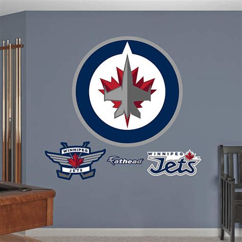 Winnipeg Jets Logo Wall Decal Shop Fathead® For Winnipeg Jets Decor