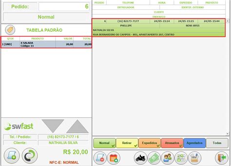 Tela De Entrega Como Finalizar Um Pedido Integrado No Pdv Central