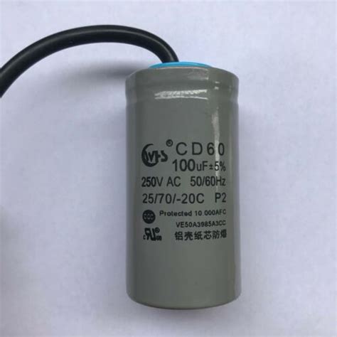 Cd60 Motor Start Capacitor 100 Mfd 100uf 250vac 250v Hvac Capacitors Ebay