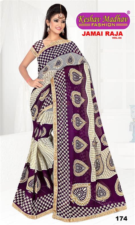 Synthetic Casual Wear Keshav Madhav Fashion Printed Saree 6 3 M With