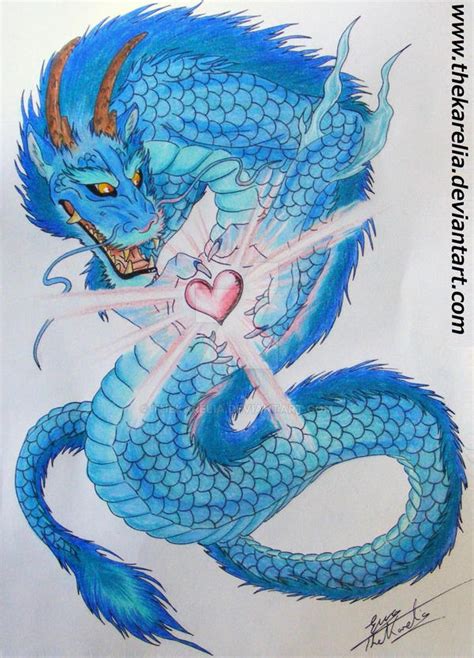 Blue Dragontattoo Design By Thekarelia On Deviantart