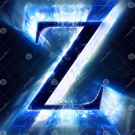 Blue Abstract Letter Z Stock Illustration Illustration Of Symbol