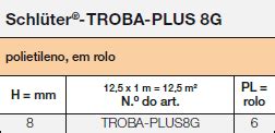 Schlüter TROBA PLUS G Schlüter Systems