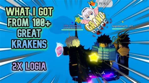 What I Got From 100 GREAT KRAKEN STACK GPO Roblox YouTube