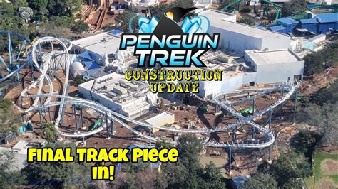 SeaWorld Orlando Penguin Trek Roller Coaster Construction Update 1