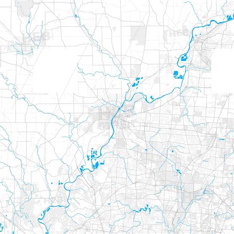 Rich detailed vector map of Hamilton, Ohio, USA - HEBSTREITS Sketches | Map vector, Open street ...