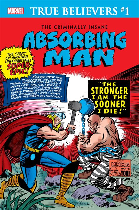 True Believers The Criminally Insane Absorbing Man Comic