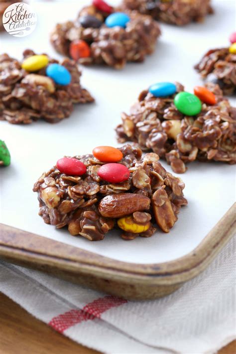 Trail Mix No Bake Cookies A Kitchen Addiction