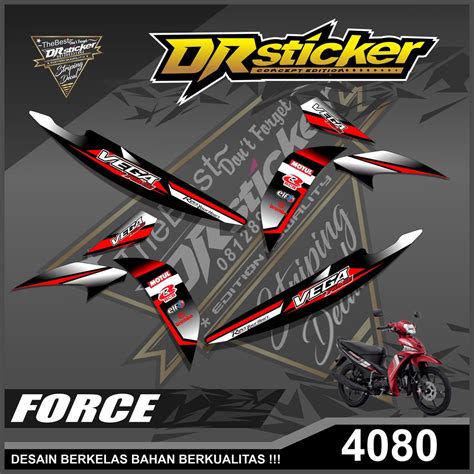 Jual Striping Sticker Motor Yamaha Force Striping Vega Force