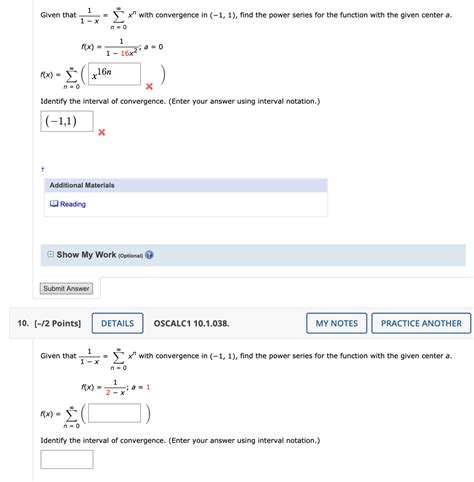 Solved Given That 1−x1∑n0∞xn With Convergence In −11