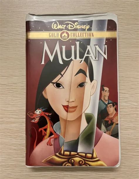 VINTAGE 2000 WALT Disney Mulan VHS Tape From Gold Classic Collection