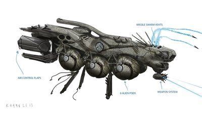 Alien Dropship Independence Day Resurgence By Khang Le Independence