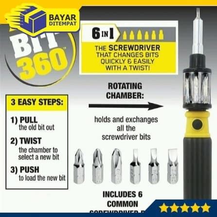 Jual Obeng Bit In Screwdriver Set All In One Serbaguna