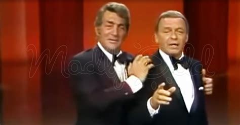 Frank Sinatra and Dean Martin sing an impressive medley of songs while ...