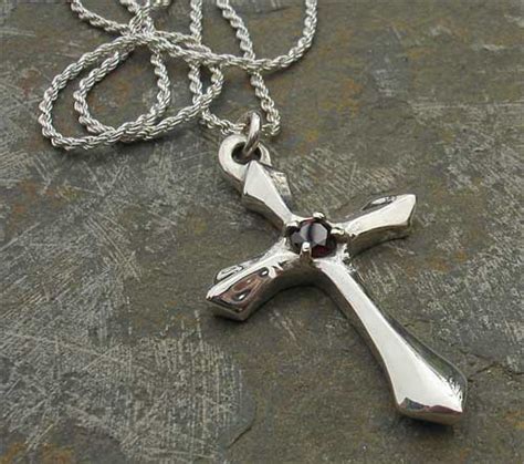 Gothic Silver Cross Necklace Love Have In The Uk