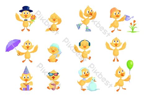 4400 Gambar Itik Png Kartun Lukisan Vektor Free Download Pikbest