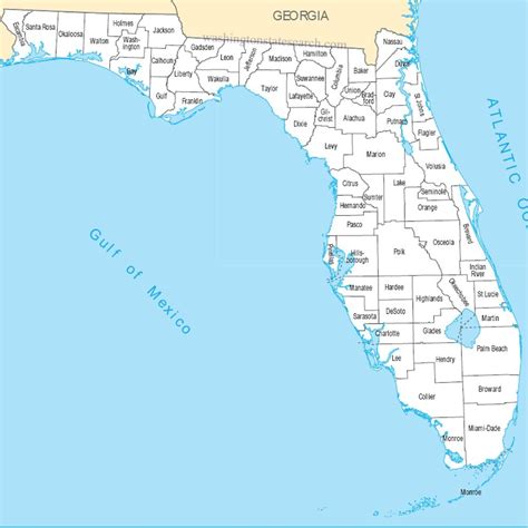 United States Counties Map