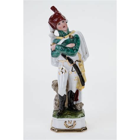 Capodimonte Figura Napoleo Skiego O Nierza Porcelanowa Figura Retro