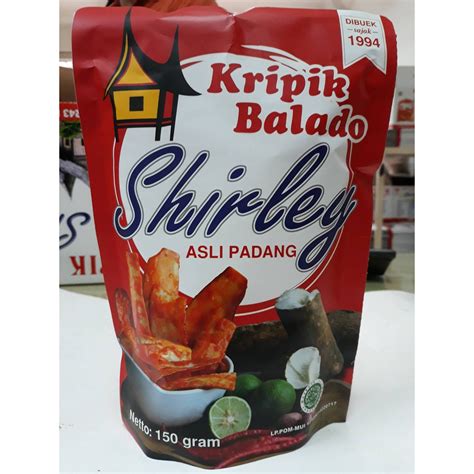 Jual Keripik Balado Panjang Shirley 150 Gram Asli Padang Shopee