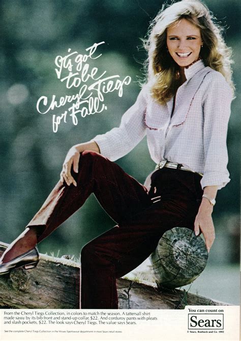 See Cheryl Tiegs Clothing Collection And Swimwear At Sears In The 80s Click Americana