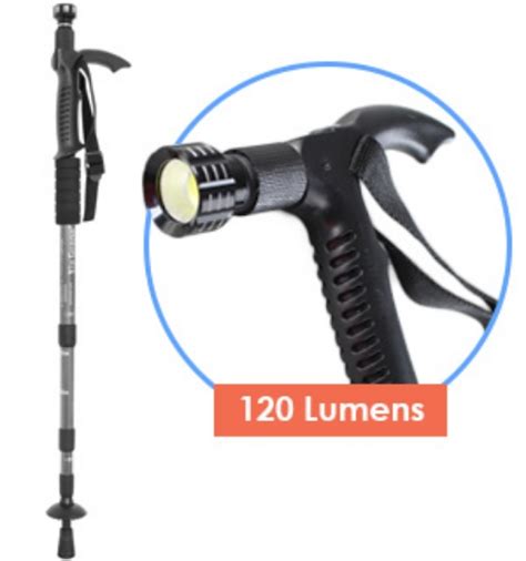 Anti Shock Telescopic Walking Stick With Light Pulsetv