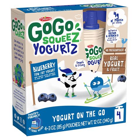 GoGo Squeez Blueberry Yogurtz - Shop Yogurt at H-E-B