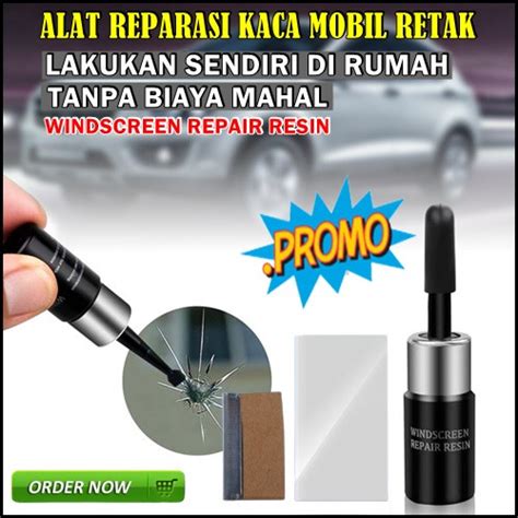 Promo Cairan Penghilang Retak Kaca Mobil Lem Perekat Kaca Depan Mobil