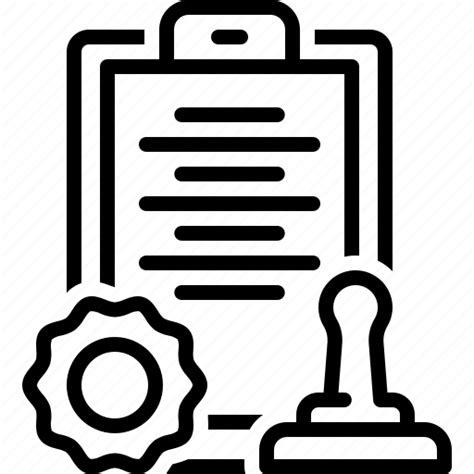 Approved Document Accept Certify Stamp Authorized Stamper Icon